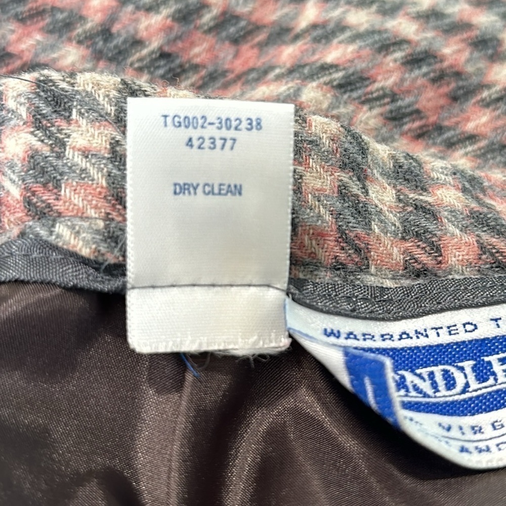 Vintage Pendleton 100% Virgin Wool Plaid Pencil Skirt Size 14 - Picture 13 of 13